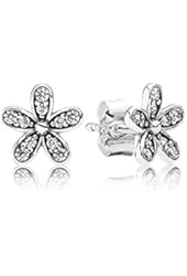 Pandora 290570CZ Earring Studs Dazzling Daisy, Clear Cubic Zirconia