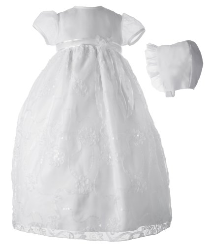 Lauren Madison baby girl Christening Baptism Newborn  Dress Gown