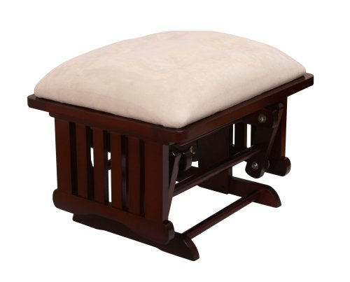 Stork Craft Angelina Ottoman Cushion - Cherry/Beige.