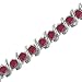 5 CT Ruby Bracelet 14K White Gold
