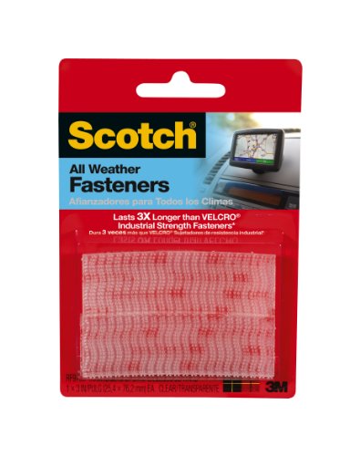 Scotch Reclosable Fasteners Clear 1 x 3-Inches 2 Sets RF9730B0041EXEYU : image