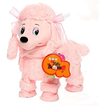 New Arrival Electronic Toys Walking Singing Dancing Plush Dog Outdoor Funny Doll Toys for Children Electronic Pet for Kids Gift Pink