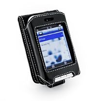 Tuff-Luv Leather case cover compatible with (touch screen mp3 mp4 & Video 4GB / 8GB ) compatible with Kubik Edge / AMG  - Black
