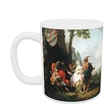 The Abduction of Briseis from the Tent of Achilles, 1773 (oil on canvas) by Johann Heinrich Tischbein - Mug - Standard Size