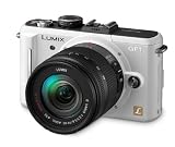 Panasonic Lumix DMC GF1 Systemkamera (12 Megapixel, 7,6 cm Display, HD Video, LiveView, Bildstabilisator) inkl. 14 45mm Objektiv perlmutt weiß Systemkamera