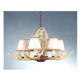 30"W Buckland 6 Lt Chandelier