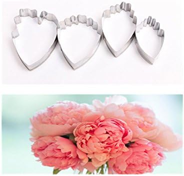 OKUBOX BT25 Small Herbaceous Peony Petal Cutters Set of 4