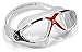 Aqua Sphere Vista Swim Mask Goggles, Clear Lens, White/Red