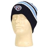 Tennessee Titans Wide Stripe Knit Hat / Beanie
