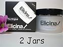 2 Jars Elicina, the Original Snail Cream. Eliminates & Soften Wrinkles, Acne and Rosacea, Stretch Marks, Scars and Healed Burns and Age Spots