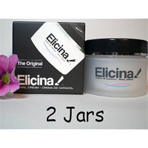 2 Jars Elicina, the Original Snail Cream. Eliminates and Soften Wrinkles, Acne and... by Elicina
