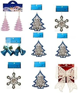Snowflake Iceland Wonderland Frozen Inspired Christmas Holiday Assorted Ornaments Set