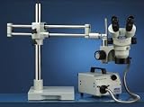 Luxo 23711RB System 273RB-RLI Stereo Zoom 23mm Binocular with Ball-Bearing BoomStand and Fiber Optic Ring Light