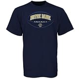 Majestic Notre Dame Fighting Irish Navy Blue Be the Ball Football T-shirt