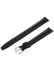 Voguestrap TX48312BK Allstrap 12mm Black Regular-Length Padded Genuine Calf Watchband
