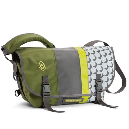 TIMBUK2 D Lux Messenger Bag, algae green/gunmetal/cement hex, 14 liters, 175-2-7143