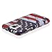 Fosmon MATT-DESIGN Rubberized Protective Hard Case for Samsung Galaxy S5 - Retail Packaging (American Flag)