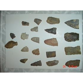 Lot of 20 Assorted TENN Indian Artifact Arrowheads