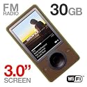 Microsoft Zune - Digital player - HDD 30 GB - WMA, AAC, MP3 - video playback - display: 3" - brown - refurbished