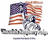 Gourmet Food : God Bless America Chocolate Raspberry Fudge Box