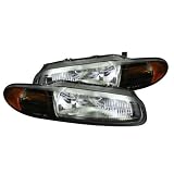 Anzo USA 121205 Chrysler Sebring Black Clear Headlight Assembly - (Sold in Pairs) by AnzoUSA