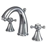 Widespread Bathroom Faucet with Buckingham Cross Handles Finish: Polished Chrome
