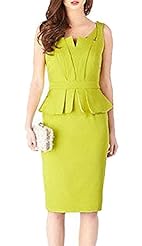 Peplum Cutout Elastane/Polyamide  Dress