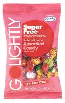 Go Lightly Assorted Sugar Free Candy - 4 Oz Each (113 Gms), 12 Packs by Hillside Candy