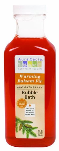 Aura Cacia Warming Balsam Fir ( Formerly Soothing Heat) Bubble Bath, 13-Ounce Bottle (Pack of 3)