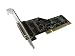 Carte Controleur PCI vers Parallèle IEEE1284 - Prise DB25 / Pour imprimante ou scanner - CHIPSET MOSCHIP - COMPATIBLE XP / VISTA / SEVEN