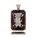 Mystic Fire Topaz Pendant Sterling Silver Big Rope New
