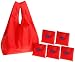 BAGGU Reusable Shopping Tote - 6-Pack,Red,one size