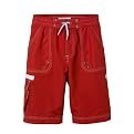 Boys' Cabana Life Nautical Trunks - Red