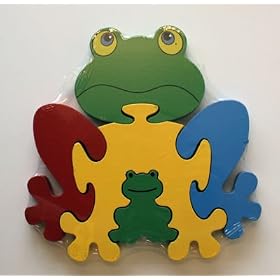 Large Wooden Frog Jigsaw Puzzle