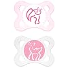 MAM 547922 - Relax Silikon 0-6, Schnuller, f�r M�dchen, Doppelpack, farblich sortiert - BPA frei