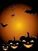 Halloween Vector Background with Pumpkin - 36"H x 27"W - Peel and Stick Wall Decal by Wallmonkeys