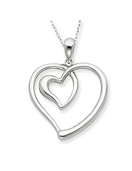 Sterling Silver Follow Your Heart 18in Necklace