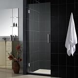 DreamLine UNIDOOR Frameless 40-41 inch Adjustable Shower DoorBrushed Nickel