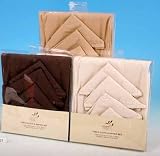 COTTON TABLE CLOTH AND NAPKIN SET BROWN
