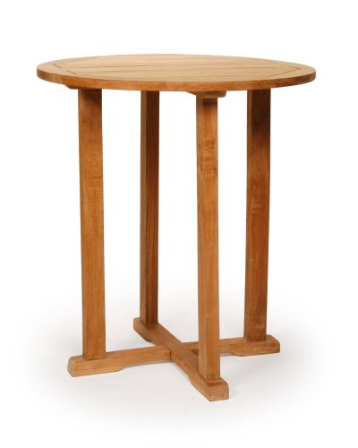 36 Inch Dalia Round Bar Table - Teak - Caluco - 50-116