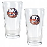 NHL New York Islanders Two Piece Pint Ale Glass Set - Primary Logo