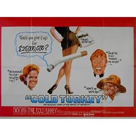 COLD TURKEY 1971 Dick Van Dyke UK QUAD POSTER