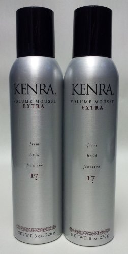Kenra Volume Mousse Extra Firm Hold Fixative 17 (8 Oz.) 2 Pack