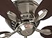 Emerson Ceiling Fans CF905BS Prima Snugger 52-Inch Low Profile Ceiling Fan With Wall Control, Light Kit Adaptable, Brushed Steel Finish