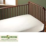 Bargoose Organic Knit Cotton Fitted Crib Mattress Protector 2-pack