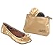 Sidekicks Foldable Ballet Flat Shoes with Carrying Case
