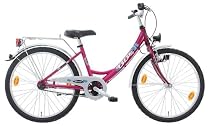 Mover 24 zoll Fahrrad mit Wave Rahmen und 3 Gang pink-violett
