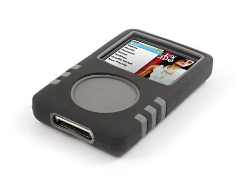 Proporta Dual Skin Silicone Case (Apple iPod Classic 80GB) - Grey and Black