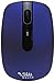 SHHHMOUSE Silent Wireless Mouse for Laptop Small Compact Cordless Computer Mice with USB 2.4 GHz – Quiet Click, 3 DPI Levels, Travel Mouse – Portable for PC, Chromebook [Blue]