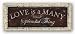 Antique Sign: Love is a Many Splendid Thing by Debbie Dewitt 20x8 Art Print Poster